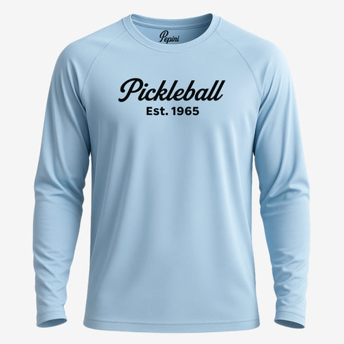 Pickleball 1965 Script Performance Shirt – Short Sleeve, Long Sleeve & Hoodie